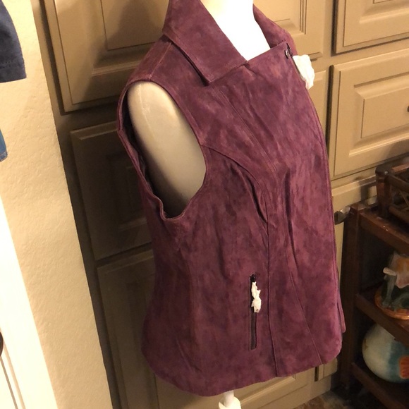 NEW Hal Rubinstein washable suede vest - Picture 5 of 14
